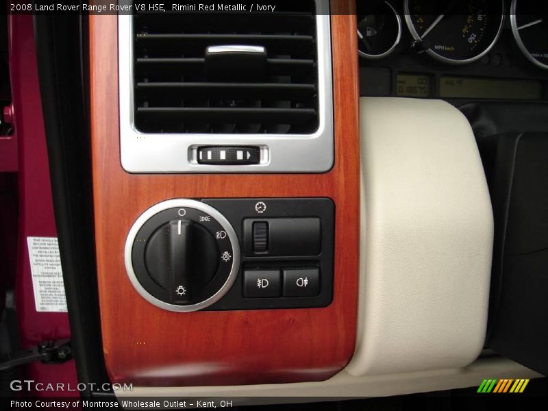 Rimini Red Metallic / Ivory 2008 Land Rover Range Rover V8 HSE
