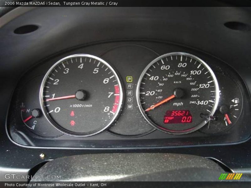 Tungsten Gray Metallic / Gray 2006 Mazda MAZDA6 i Sedan