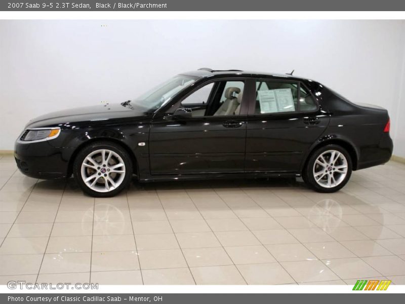 Black / Black/Parchment 2007 Saab 9-5 2.3T Sedan