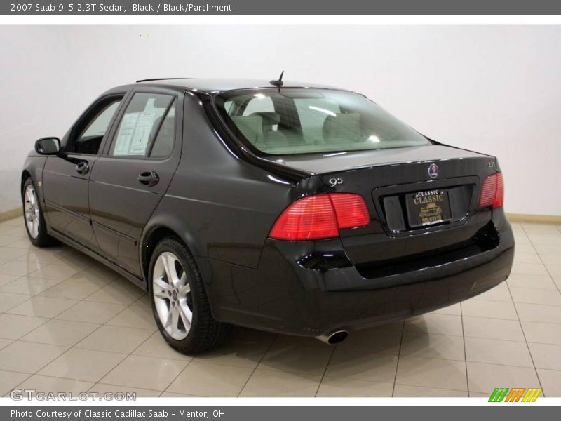 Black / Black/Parchment 2007 Saab 9-5 2.3T Sedan