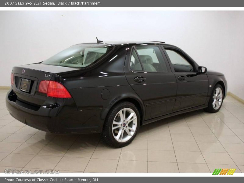 Black / Black/Parchment 2007 Saab 9-5 2.3T Sedan
