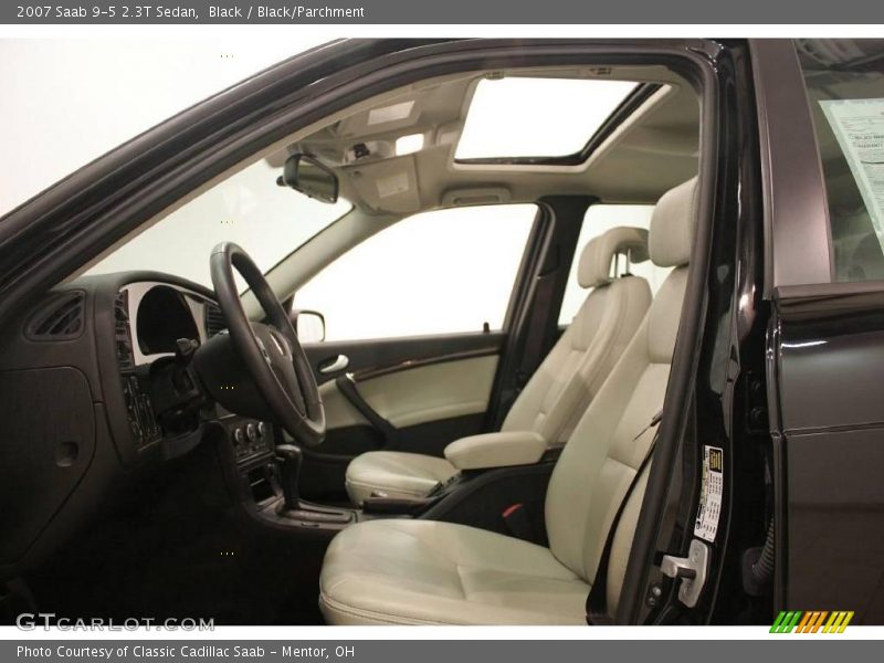 Black / Black/Parchment 2007 Saab 9-5 2.3T Sedan