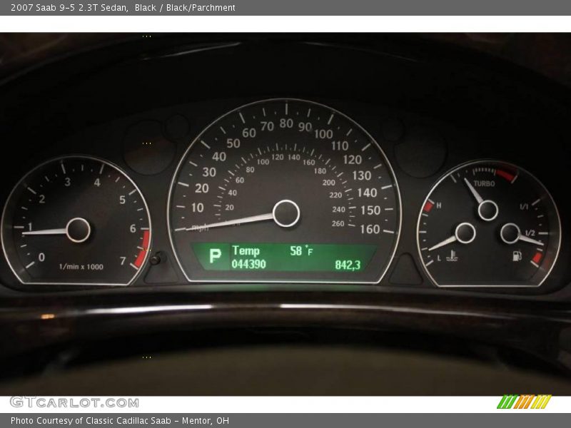 Black / Black/Parchment 2007 Saab 9-5 2.3T Sedan