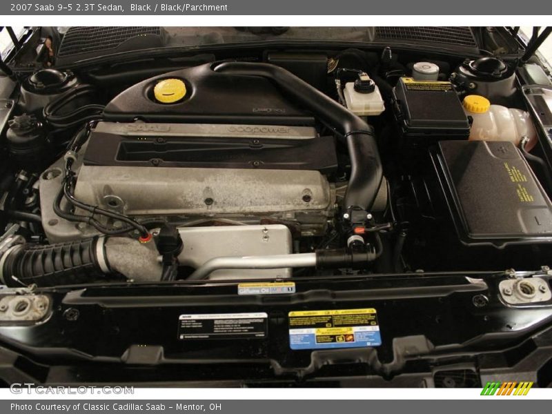 Black / Black/Parchment 2007 Saab 9-5 2.3T Sedan