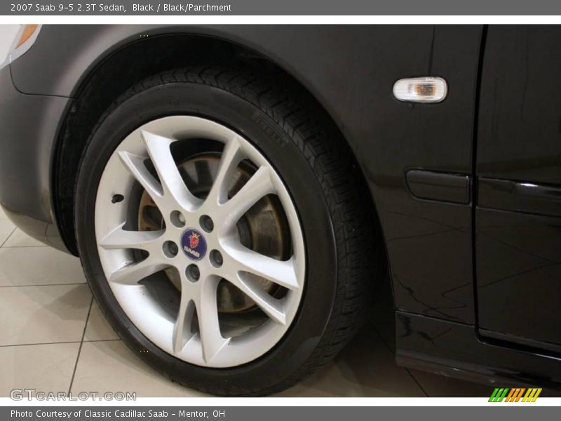 Black / Black/Parchment 2007 Saab 9-5 2.3T Sedan