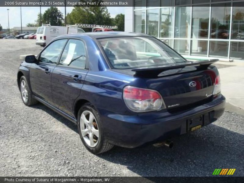 Regal Blue Pearl / Anthracite Black 2006 Subaru Impreza 2.5i Sedan