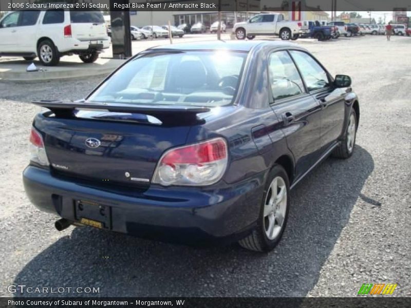 Regal Blue Pearl / Anthracite Black 2006 Subaru Impreza 2.5i Sedan