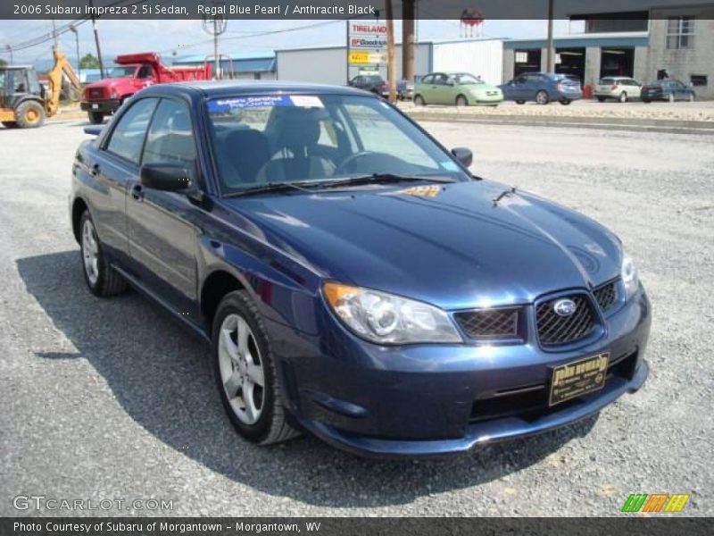 Regal Blue Pearl / Anthracite Black 2006 Subaru Impreza 2.5i Sedan