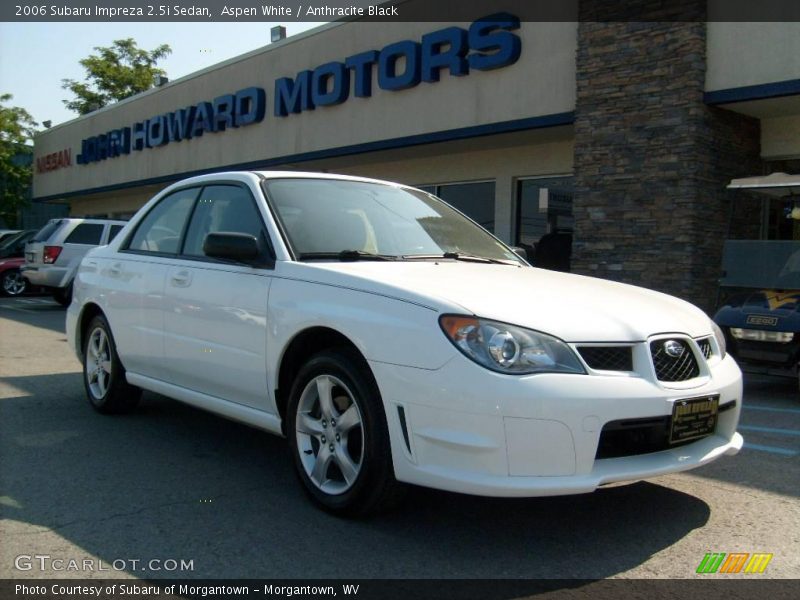 Aspen White / Anthracite Black 2006 Subaru Impreza 2.5i Sedan