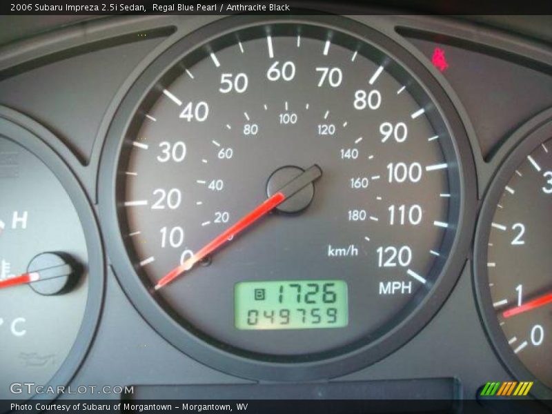 Regal Blue Pearl / Anthracite Black 2006 Subaru Impreza 2.5i Sedan