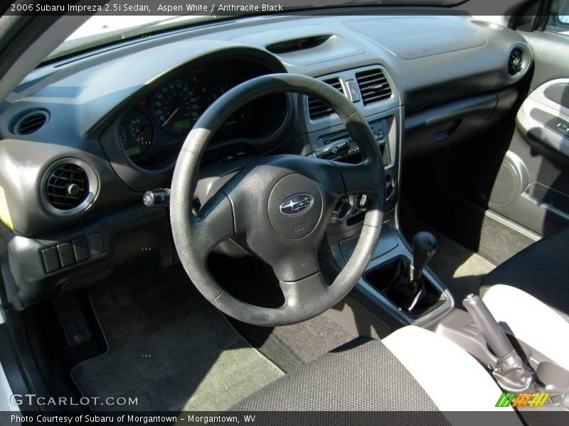 Aspen White / Anthracite Black 2006 Subaru Impreza 2.5i Sedan