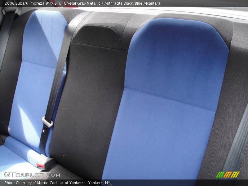 Crystal Gray Metallic / Anthracite Black/Blue Alcantara 2006 Subaru Impreza WRX STi