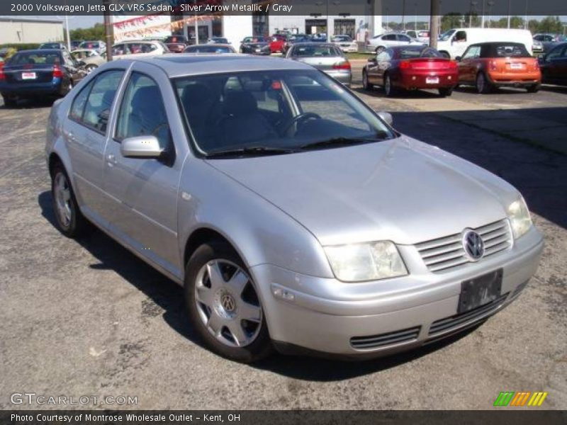 Silver Arrow Metallic / Gray 2000 Volkswagen Jetta GLX VR6 Sedan