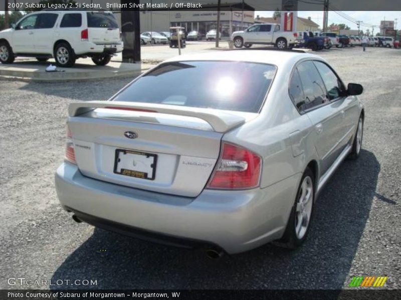 Brilliant Silver Metallic / Off-Black 2007 Subaru Legacy 2.5i Sedan