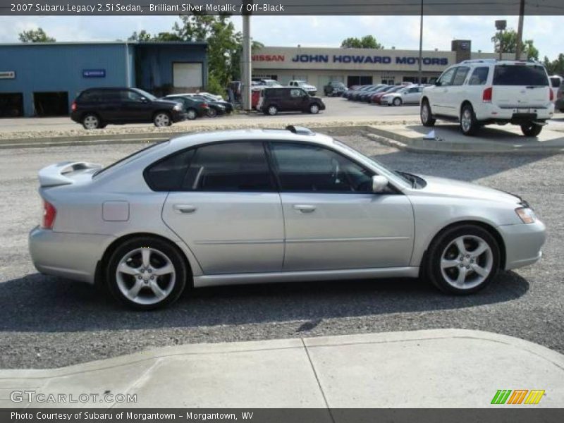 Brilliant Silver Metallic / Off-Black 2007 Subaru Legacy 2.5i Sedan