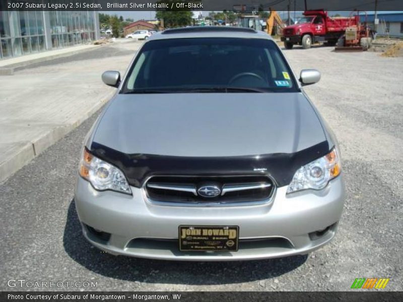 Brilliant Silver Metallic / Off-Black 2007 Subaru Legacy 2.5i Sedan