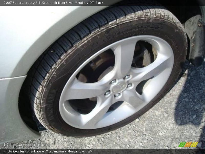 Brilliant Silver Metallic / Off-Black 2007 Subaru Legacy 2.5i Sedan