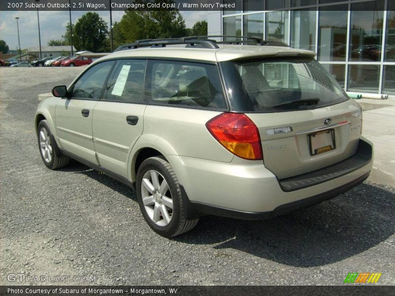 Champagne Gold Opal / Warm Ivory Tweed 2007 Subaru Outback 2.5i Wagon