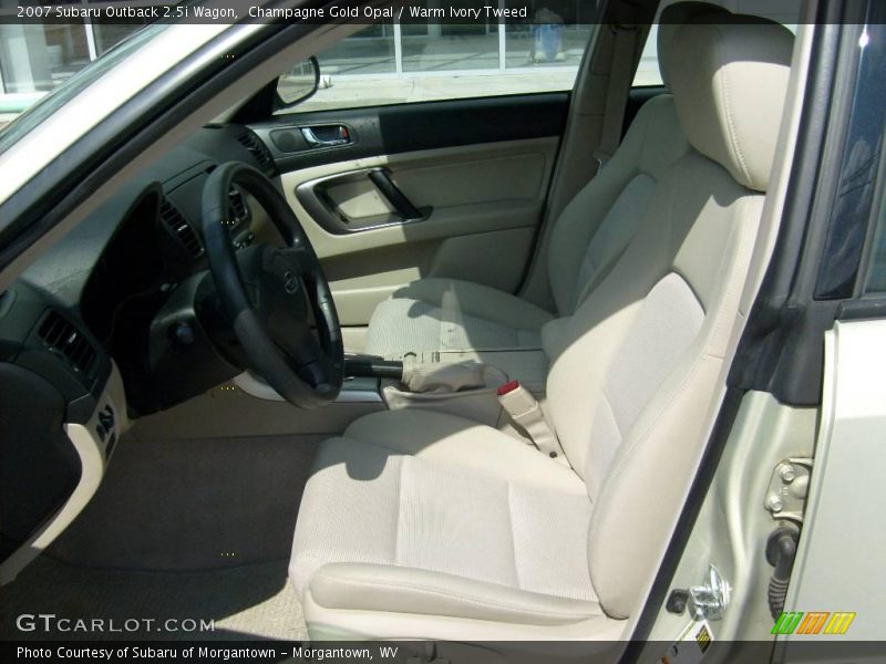 Champagne Gold Opal / Warm Ivory Tweed 2007 Subaru Outback 2.5i Wagon