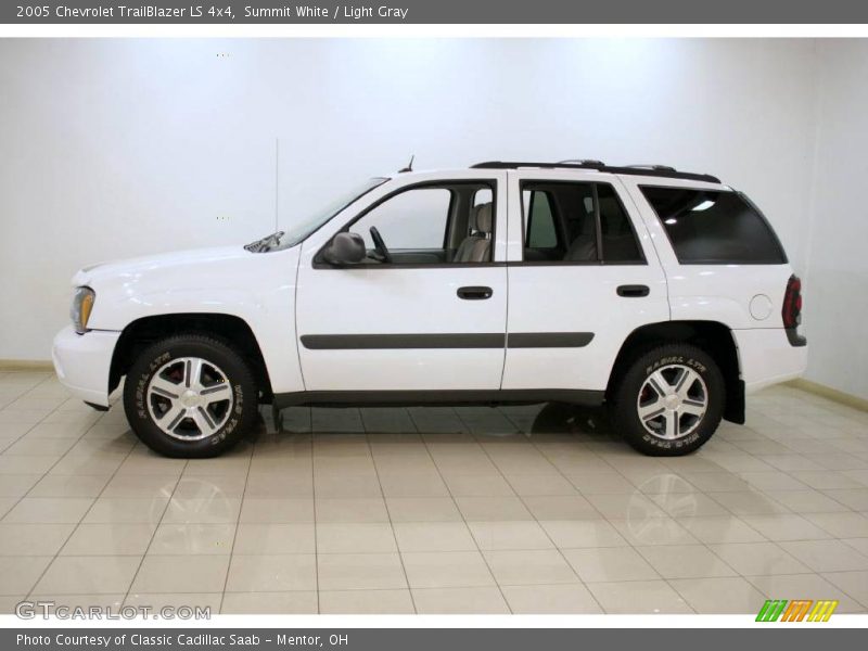 Summit White / Light Gray 2005 Chevrolet TrailBlazer LS 4x4