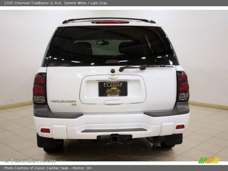 Summit White / Light Gray 2005 Chevrolet TrailBlazer LS 4x4
