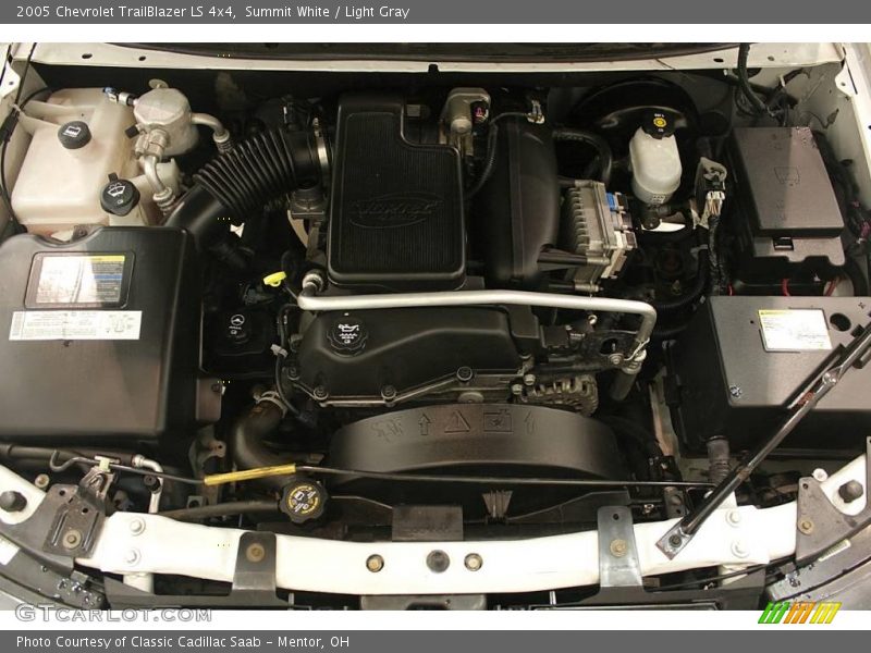 Summit White / Light Gray 2005 Chevrolet TrailBlazer LS 4x4