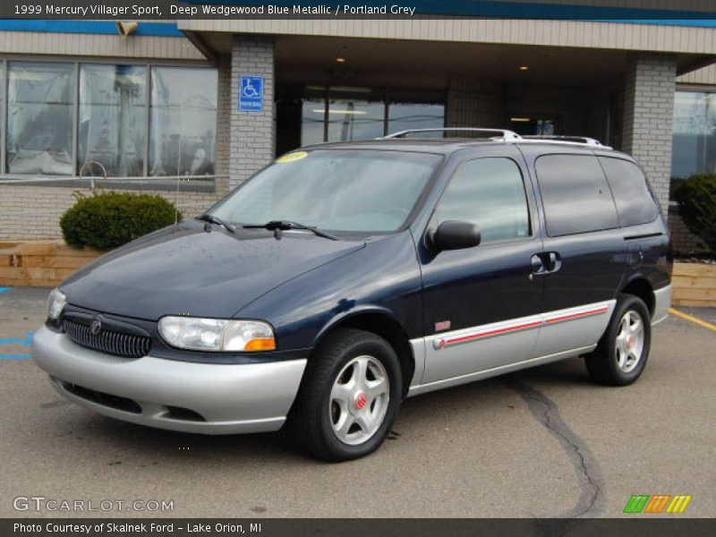 Deep Wedgewood Blue Metallic / Portland Grey 1999 Mercury Villager Sport