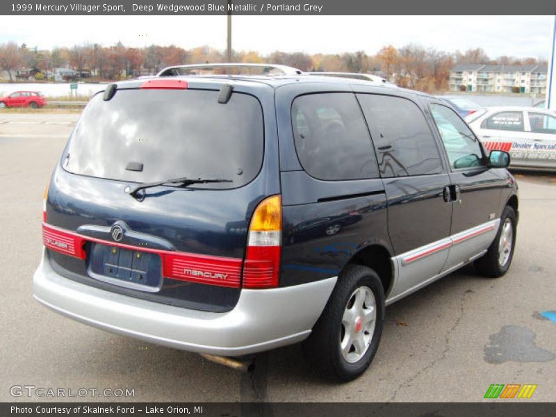 Deep Wedgewood Blue Metallic / Portland Grey 1999 Mercury Villager Sport