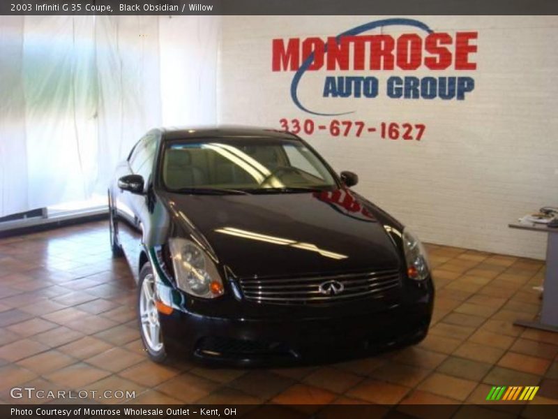Black Obsidian / Willow 2003 Infiniti G 35 Coupe