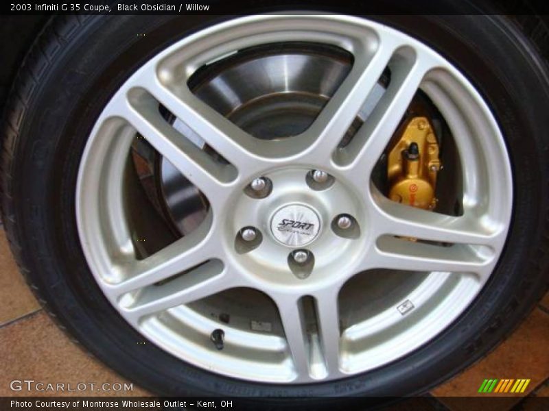 Black Obsidian / Willow 2003 Infiniti G 35 Coupe
