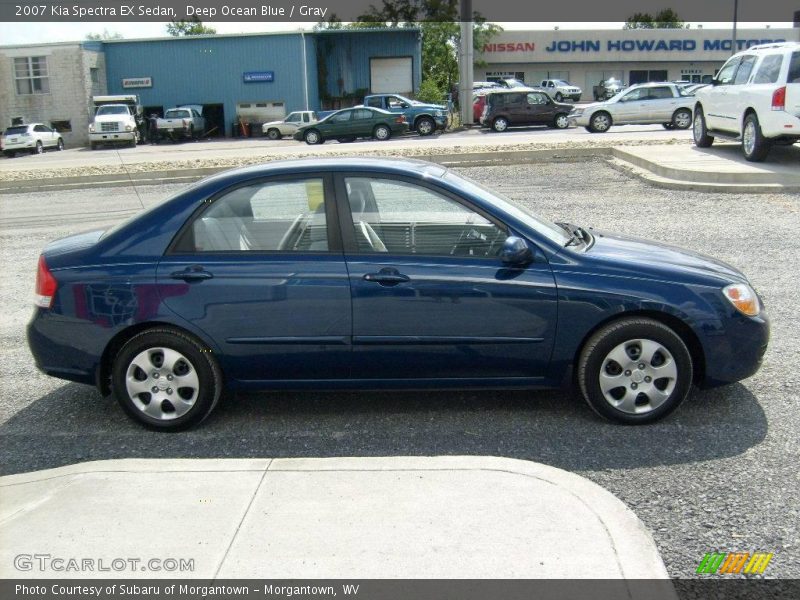Deep Ocean Blue / Gray 2007 Kia Spectra EX Sedan