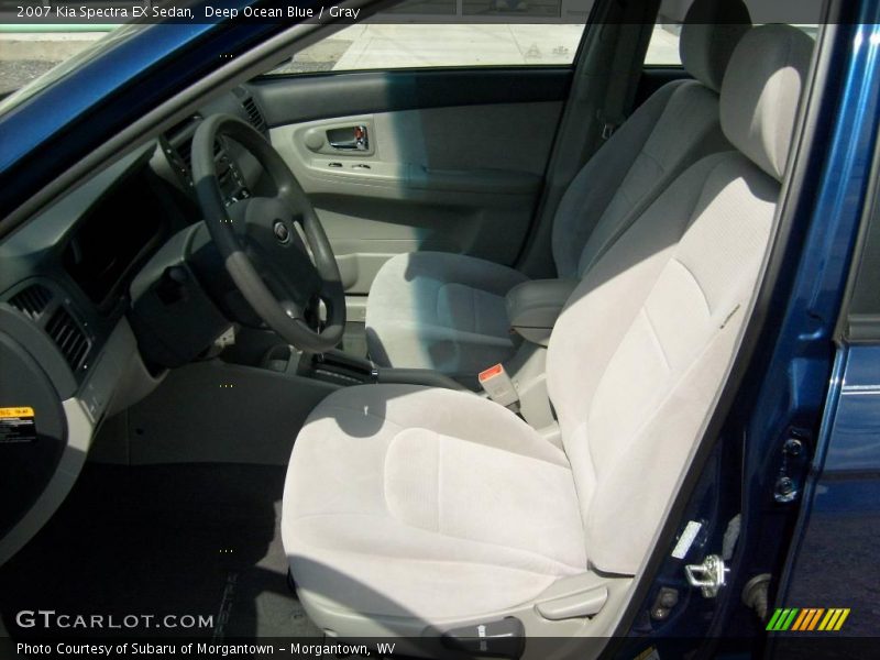 Deep Ocean Blue / Gray 2007 Kia Spectra EX Sedan