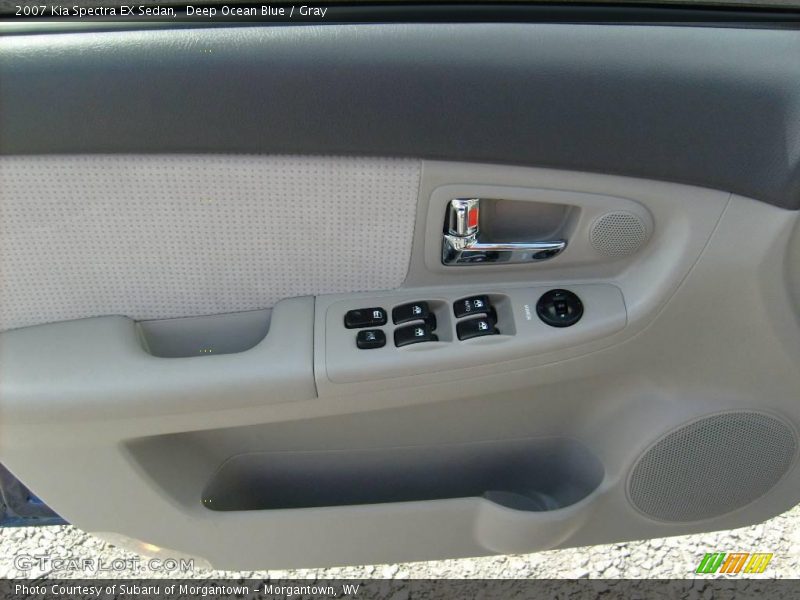 Deep Ocean Blue / Gray 2007 Kia Spectra EX Sedan