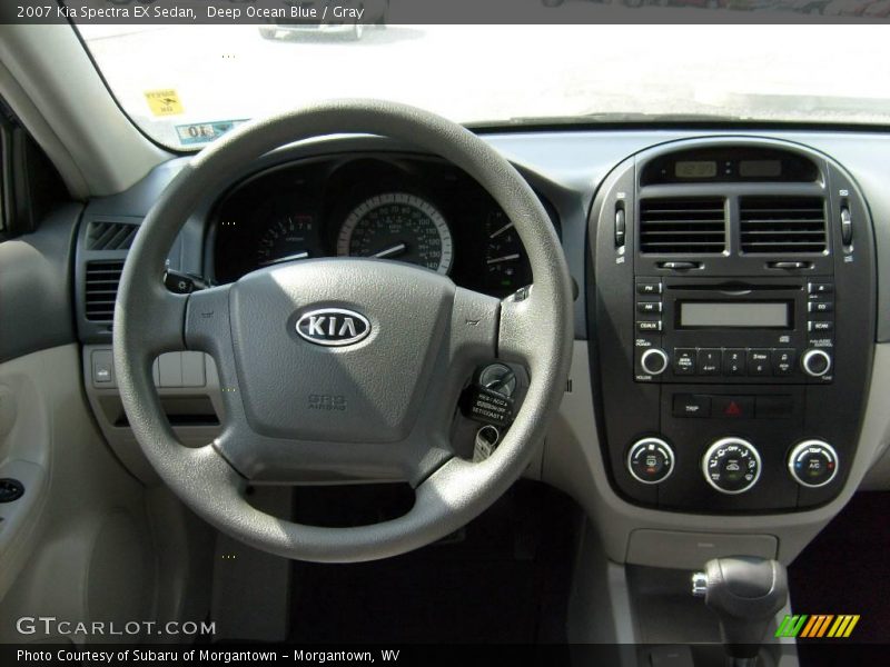 Deep Ocean Blue / Gray 2007 Kia Spectra EX Sedan