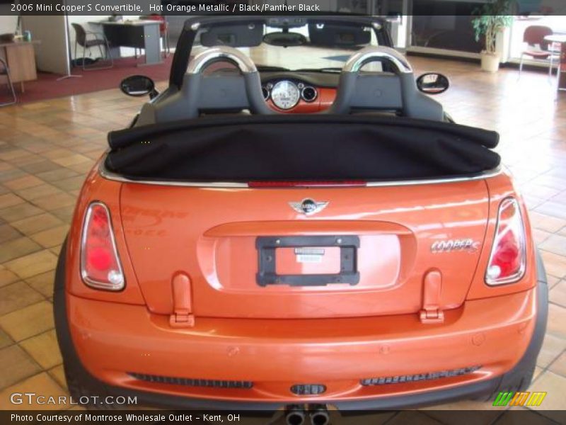 Hot Orange Metallic / Black/Panther Black 2006 Mini Cooper S Convertible