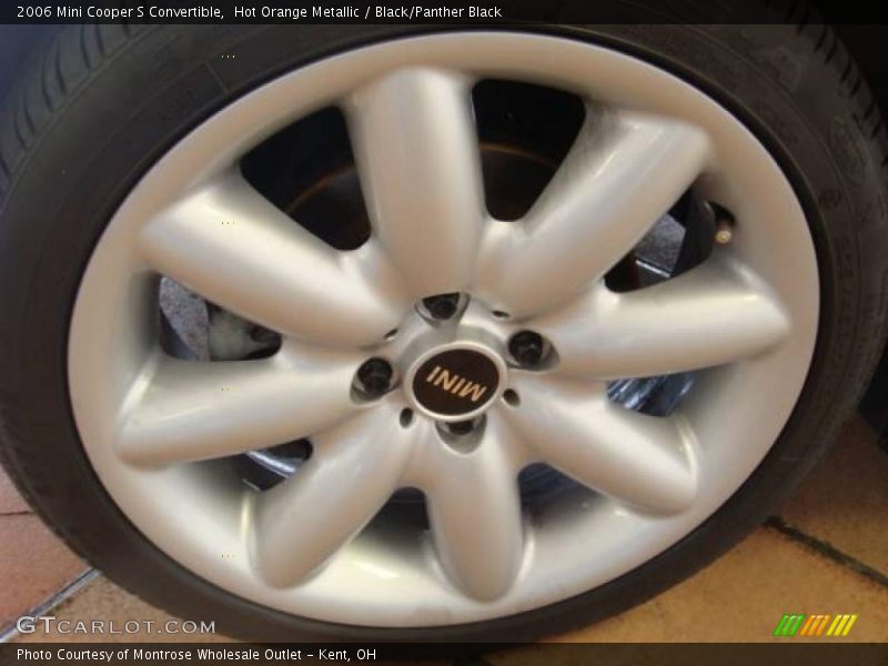 Hot Orange Metallic / Black/Panther Black 2006 Mini Cooper S Convertible