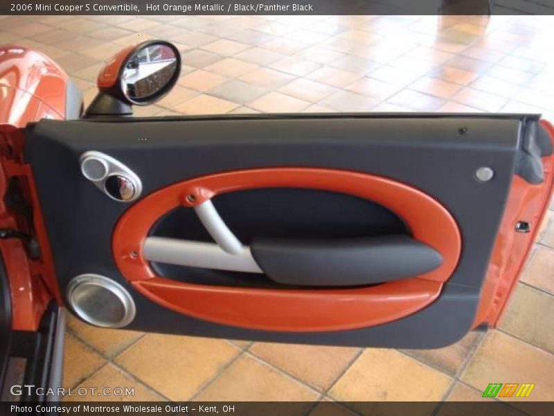 Hot Orange Metallic / Black/Panther Black 2006 Mini Cooper S Convertible
