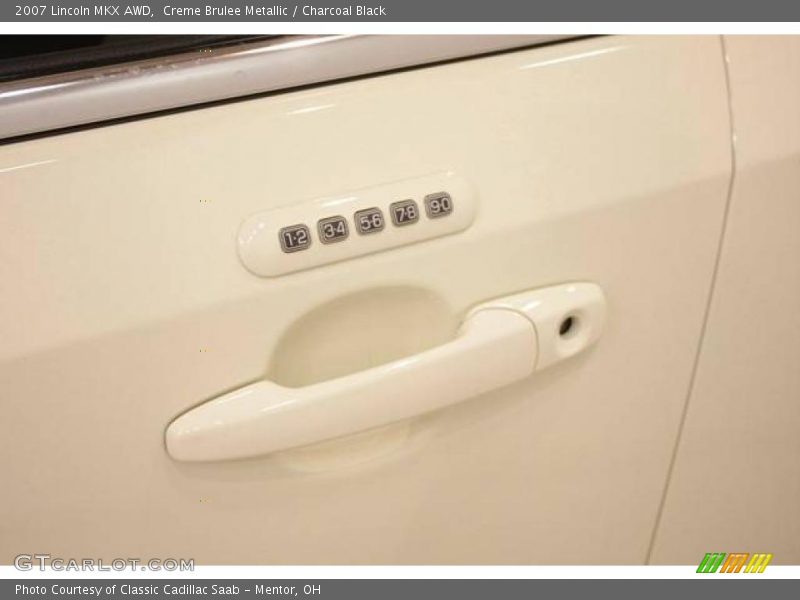 Creme Brulee Metallic / Charcoal Black 2007 Lincoln MKX AWD