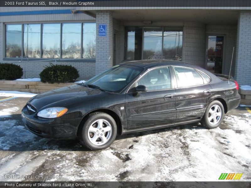 Black / Medium Graphite 2003 Ford Taurus SES