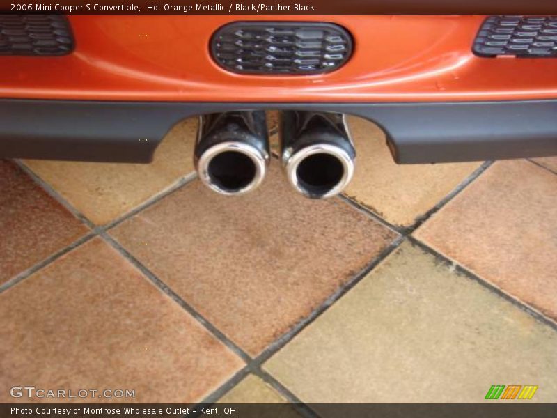 Hot Orange Metallic / Black/Panther Black 2006 Mini Cooper S Convertible