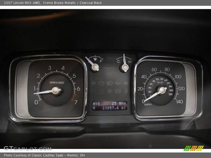 Creme Brulee Metallic / Charcoal Black 2007 Lincoln MKX AWD