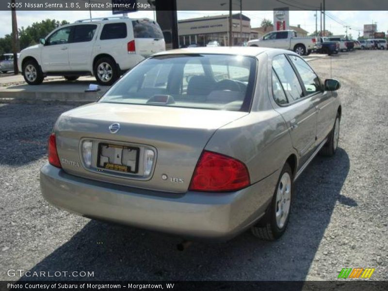 Bronze Shimmer / Sage 2005 Nissan Sentra 1.8 S