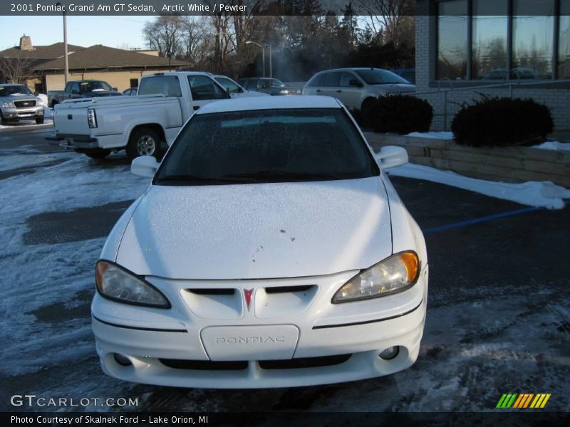 Arctic White / Pewter 2001 Pontiac Grand Am GT Sedan