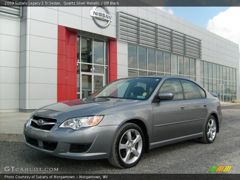 Quartz Silver Metallic / Off Black 2009 Subaru Legacy 2.5i Sedan