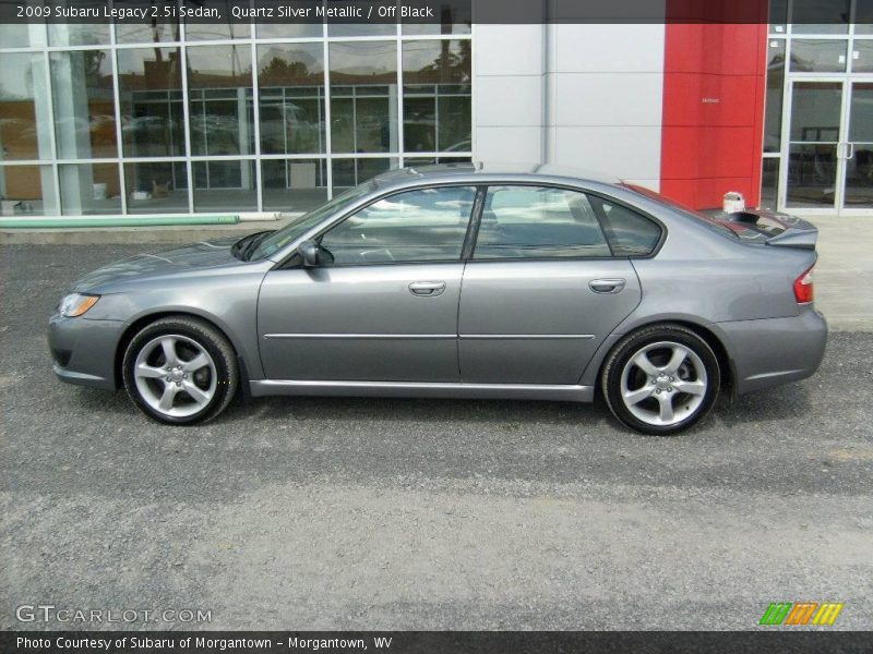 Quartz Silver Metallic / Off Black 2009 Subaru Legacy 2.5i Sedan