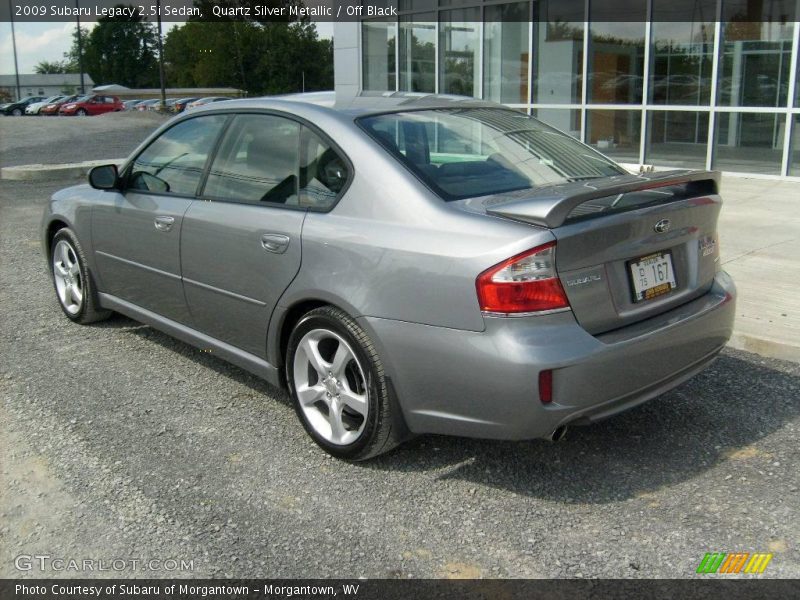 Quartz Silver Metallic / Off Black 2009 Subaru Legacy 2.5i Sedan