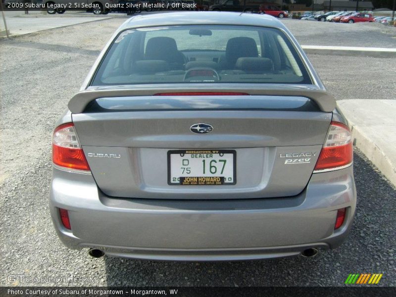 Quartz Silver Metallic / Off Black 2009 Subaru Legacy 2.5i Sedan