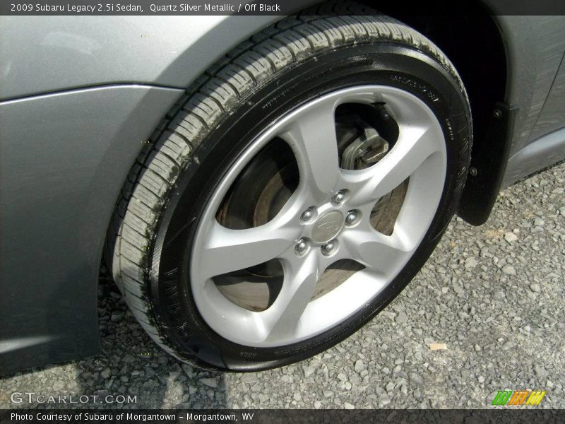 Quartz Silver Metallic / Off Black 2009 Subaru Legacy 2.5i Sedan