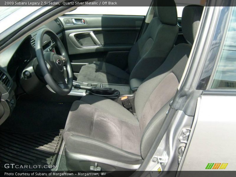 Quartz Silver Metallic / Off Black 2009 Subaru Legacy 2.5i Sedan