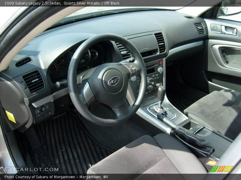 Quartz Silver Metallic / Off Black 2009 Subaru Legacy 2.5i Sedan